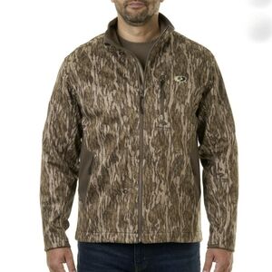 Mossy Oak Chill Cutter Men's Softshell Hunting Jacket, Mossy Oak Bottomland, Siz